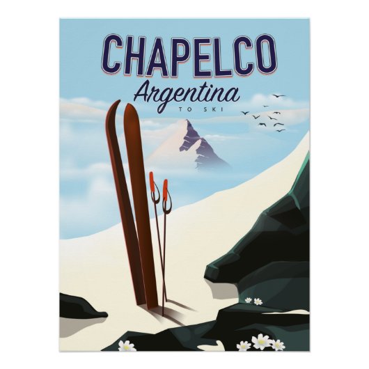 Chapelco Argentinië om te skiën Perfect Poster (Voorkant)