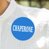 Chaperone badge ronde sticker