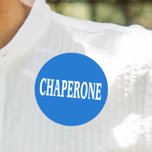 Chaperone badge ronde sticker