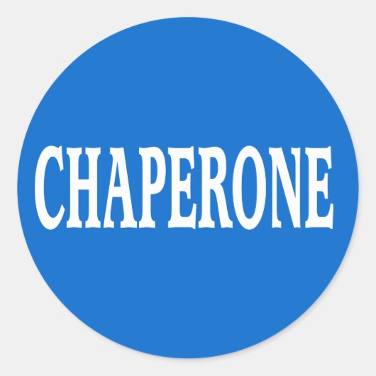 Chaperone badge ronde sticker (Voorkant)