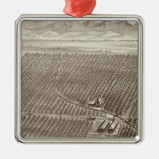 Chapin Fruit Ranch Metalen Ornament (Voorkant)