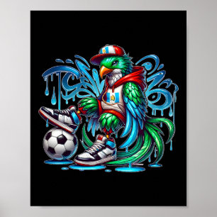 Chapin Guate Vogel Guatemala Vlag Urbyn Quetzal La Poster