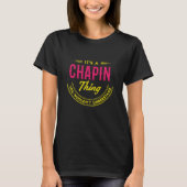 CHAPIN Name, CHAPIN familienaam crest T-shirt (Voorkant)