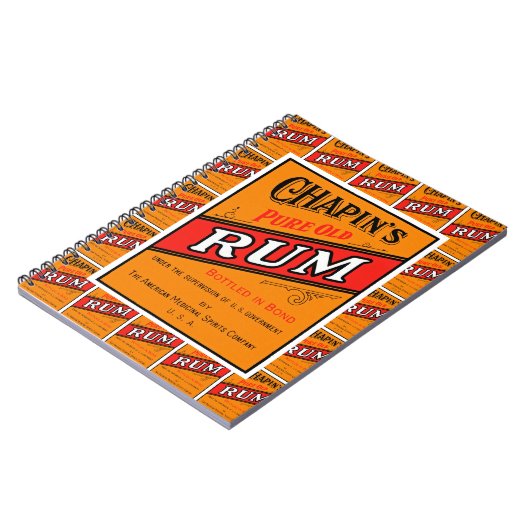 Chapins pure oude ringelabel, multiprint notitieboek (Linkerzijde)