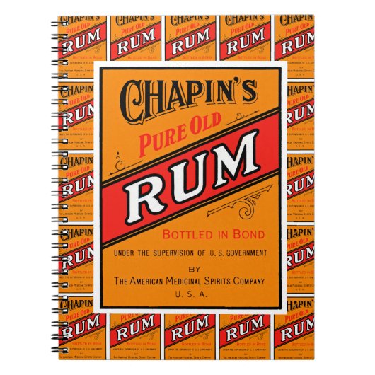 Chapins pure oude ringelabel, multiprint notitieboek (Voorkant)