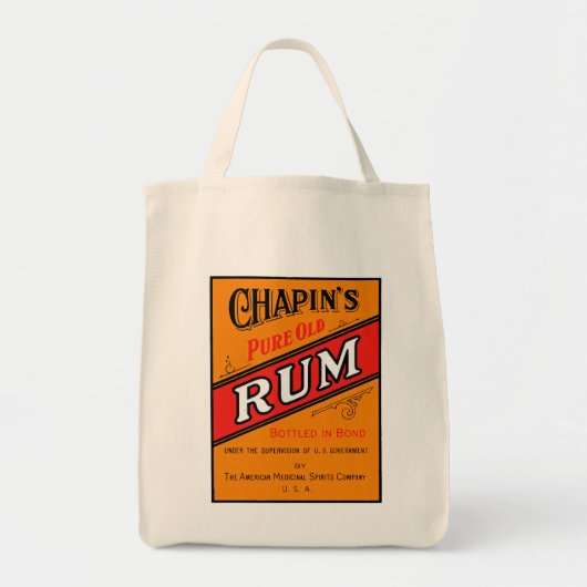 Chapins zuiver oud etiket tote bag (Voorkant)