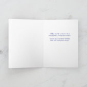 Chaplain Birthday Blessings met Shining Candle Kaart (Binnen)