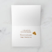 Chaplain Blessings at at Thanksgiving Sunflower Va Kaart (Binnen)