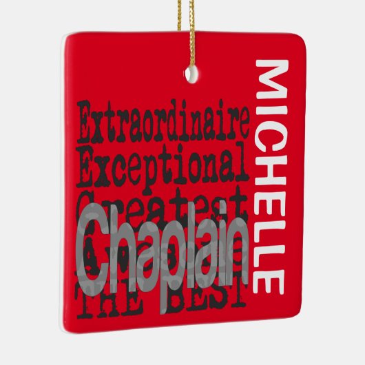 Chaplain Extraordinaire CUSTOM Keramisch Ornament (Rechts)