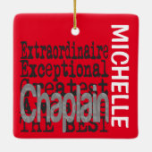 Chaplain Extraordinaire CUSTOM Keramisch Ornament (Achterkant)