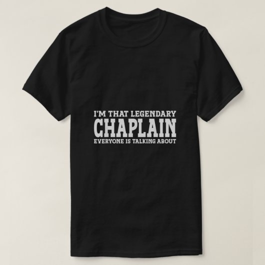 Chaplain job Title Employee Funny Worker Professio T-shirt (Design voorkant)