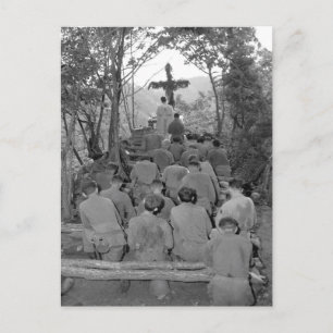 Chaplain Kenny Lynch conducts_War Afbeelding Briefkaart