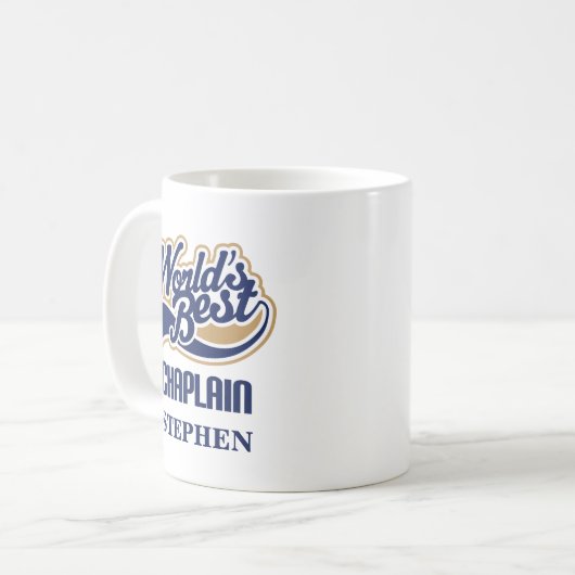 Chaplain Personalized Mug Gift Koffiemok (Voorkant links)