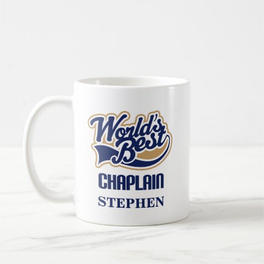 Chaplain Personalized Mug Gift Koffiemok (Links)