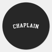 Chaplain  ronde sticker (Voorkant)