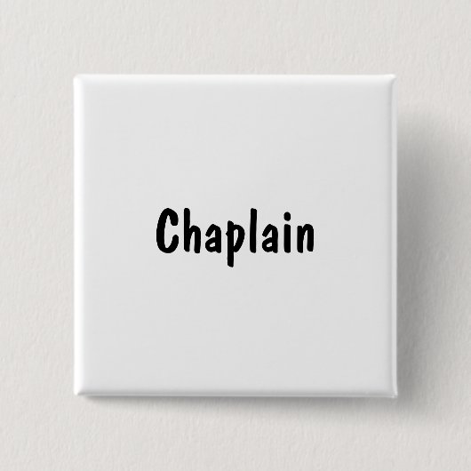 Chaplain Vierkante Button 5,1 Cm (Voorkant)