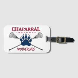 ChapLAX Claw-Logo op wit - Bagagelabel