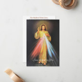Chaplet Divine Mercy Prayer Kaart Notitiekaartje (Voorkant / Achterkant in situ)