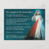 Chaplet of Divine Mercy Prayer Briefkaart (Voorkant)