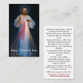  Chaplet of Divine Mercy Prayer Kaart Contactkaartje (Voorkant / Achterkant)