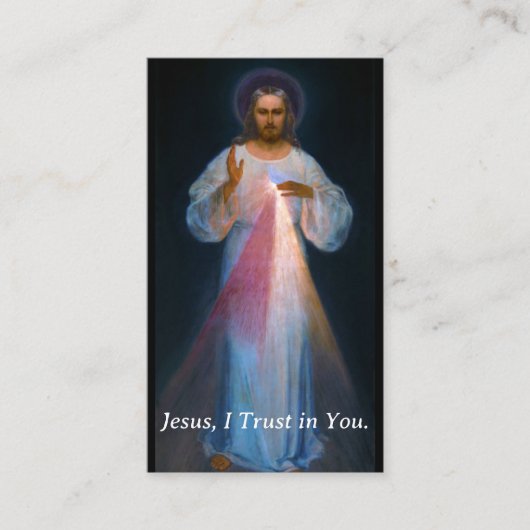  Chaplet of Divine Mercy Prayer Kaart Contactkaartje (Voorkant)