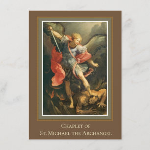 Chaplet van de Heilige Stoel Michael the Archangel Informatiekaartje