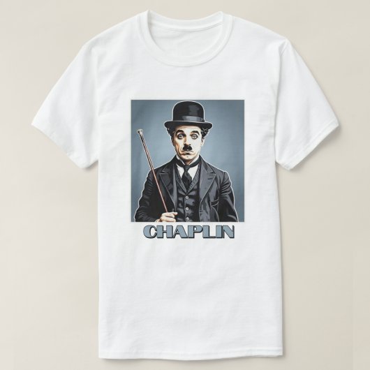 " CHAPLIN " T-SHIRT (Design voorkant)