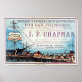 Chapman Clipper Ship Historische Repro Poster (Voorkant)