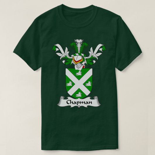 Chapman Coat of Arms Family Crest 1 T-shirt (Design voorkant)