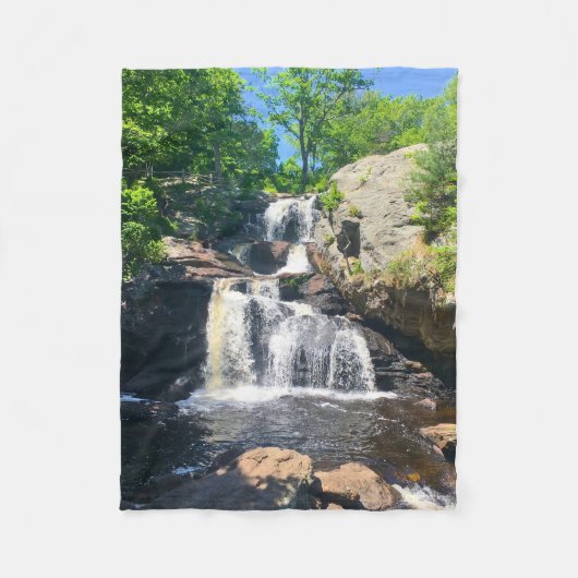 Chapman Falls Sereniteit Fleece Deken (Voorkant)