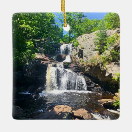 Chapman Falls Sereniteit Keramisch Ornament (Voorkant)