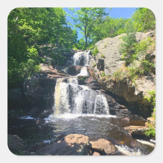 Chapman Falls Sereniteit Vierkante Sticker (Voorkant)
