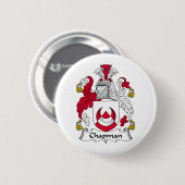 Chapman Family Crest Ronde Button 5,7 Cm (Voorkant /achterkant)