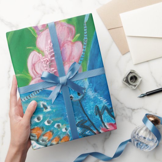 Chapmans blauwe vlinder (Polyommatus thersites) Cadeaupapier (Geschenken)