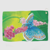 Chapmans blauwe vlinder (Polyommatus thersites) Golfhanddoek (Horizontaal)