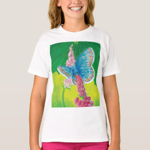 Chapmans blauwe vlinder (Polyommatus thersites) T-shirt
