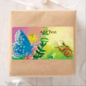 Chapman's Blue Butterfly & Ant & Snail Custom Etiket (Insitu)