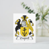 Chappell Family Crest Briefkaart (Staand voorkant)