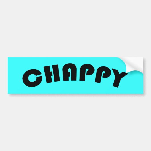 Chappy Bumpersticker (Voorkant)