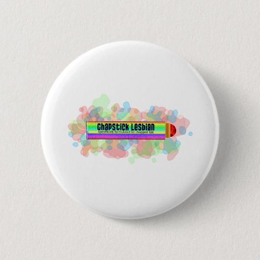 Chapstick Lesbian Ronde Button 5,7 Cm (Voorkant)