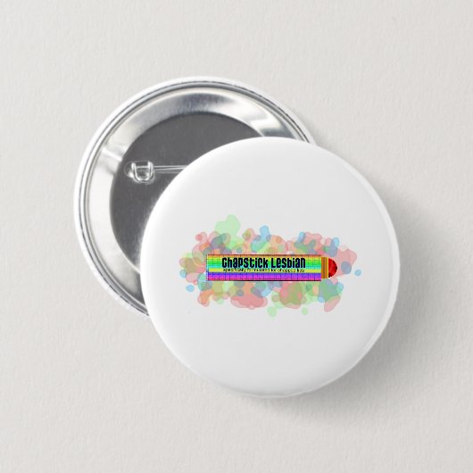 Chapstick Lesbian Ronde Button 5,7 Cm (Voorkant /achterkant)