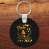 Chapter 17 Fabulous Since 2008 17th Birthday Women Sleutelhanger (Voorkant)