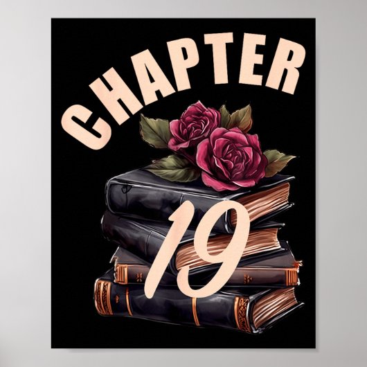 Chapter 19 19th Birthday Women Book Lovers Its My  Poster (Voorkant)
