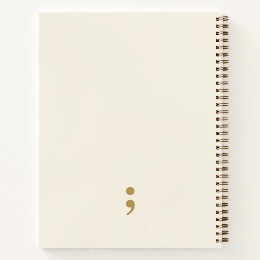 Chapter 2026 Still Writing Semicolon Journal Notitieboek (Achterkant)