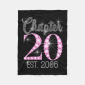 Chapter 20 Est 2006 Happy 20th Birthday Gift  Fleece Deken (Voorkant)