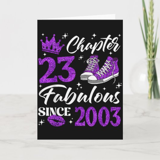 Chapter 23 Fabulous Since 2003 23rd Birthday Women Kaart (Voorkant)