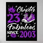 Chapter 23 Fabulous Since 2003 23rd Birthday Women Poster (Voorkant)