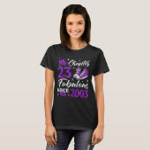 Chapter 23 Fabulous Since 2003 23rd Birthday Women T-shirt (Voorkant volledig)