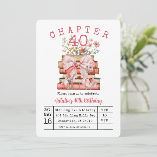 Chapter 40 Birthday Kaart (Staand voorkant)