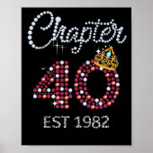 Chapter 40 Years EST 1982 40Th Birthday Poster (Voorkant)